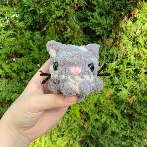 FREE WITH BUNDLE - Small Gray and White Cat Plush